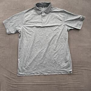 Footjoy Polo Shirt Men XL Gray House Print Polyester Golf Golfing Outdoors.